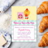 Baby Shower Party Invitations, 5×7″ Baby Shower Invitation – Sweet Angel Bird ® Bun in the Oven Printable Baby Shower Invitations